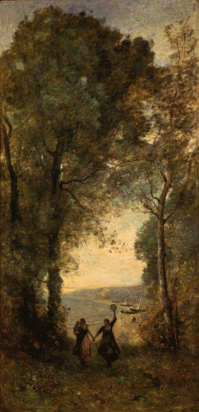 Jean-Baptiste Camille Corot Reminiscence of the Beach of Naples
